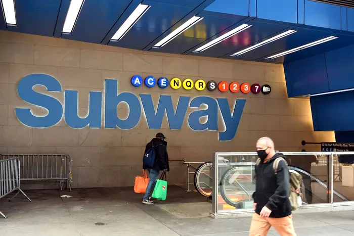 Times Square subway station, May 3rd, 2021